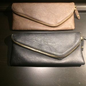 2-4-1 DEAL Two Clutches! Identical Brown&Black