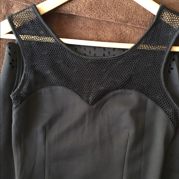 Black lace top dress. NOWT