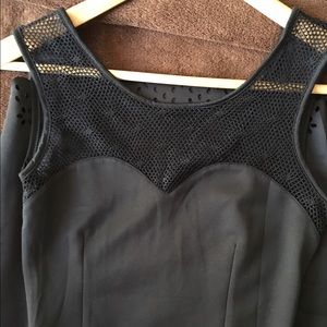 Black lace top dress. NOWT