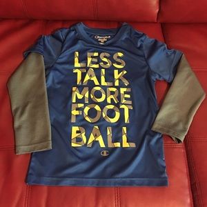 Less Talk Mire Football kids top