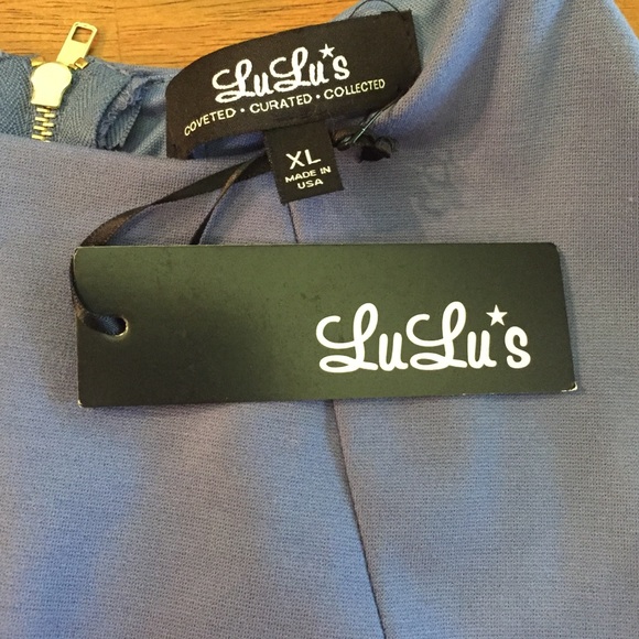 ❗️SALE❗️🎀🆕 Beautiful Periwinkle Lulu's Skater Dr - Picture 3 of 4