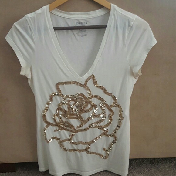 Express Rose Flower Tee