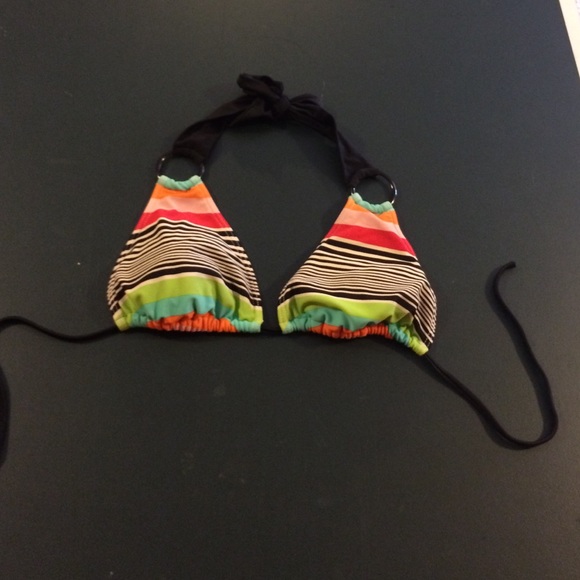 Patterned triangle bikini top - Picture 1 of 2