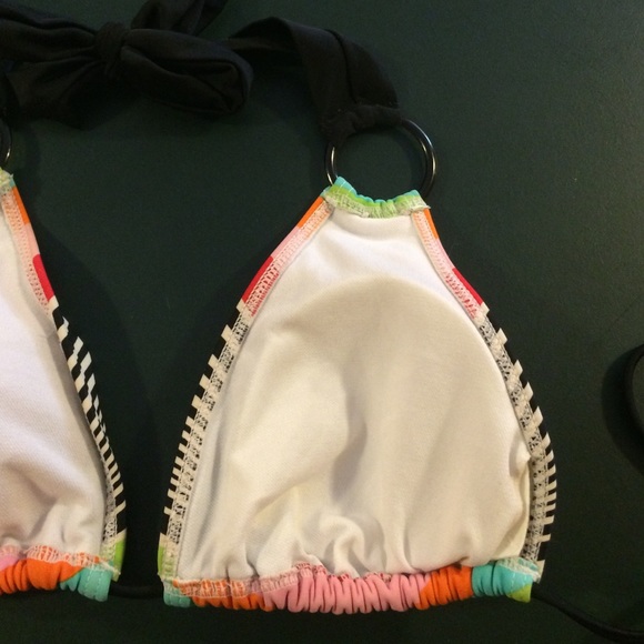 Patterned triangle bikini top - Picture 2 of 2