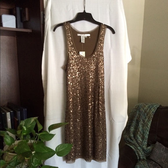 Max Studio sequin tank dress