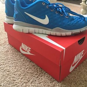 Adorable blue Nike frees