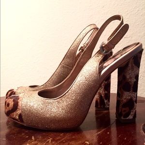 Sam Edelman Finn slingback glitter print pump
