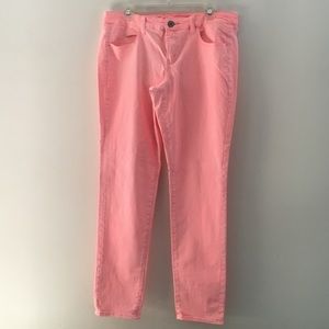 Bright Coral Skinny Jegging Size 12