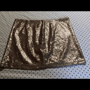 Gap sequin skirt nwot, champagne color, size 14