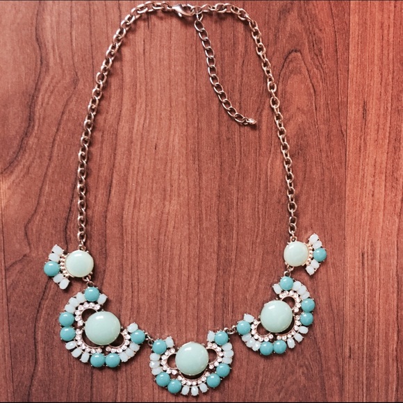 Turquoise and Green Statement Necklace