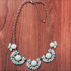 Turquoise and Green Statement Necklace