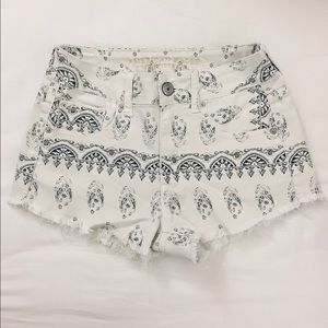 AE denim printed shorts