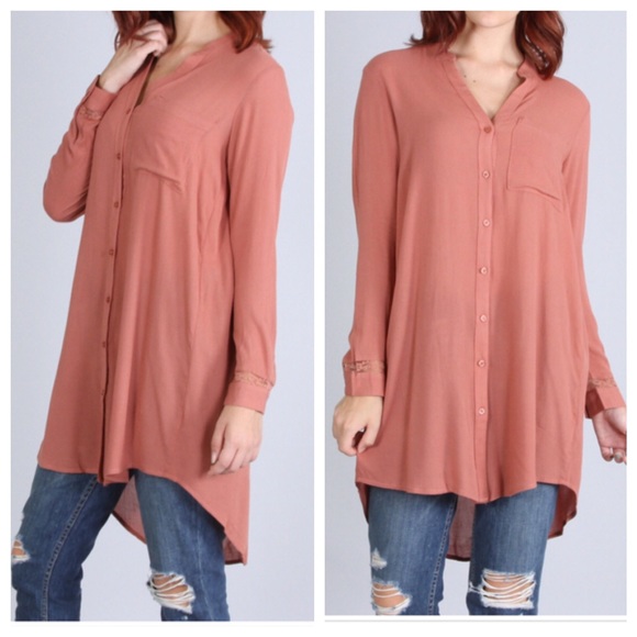 ✨LAST ONE ✨Light rust tunic dress - Picture 2 of 2