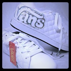 White Vans Bubble Tennis Shoe