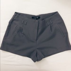 F21 grey shorts