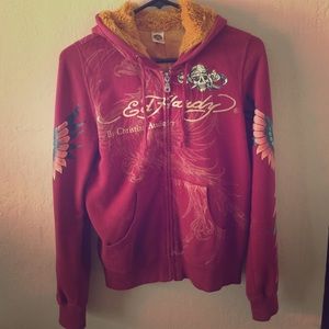 🎉One Day Only🎉Ed Hardy Burgundy Sweater