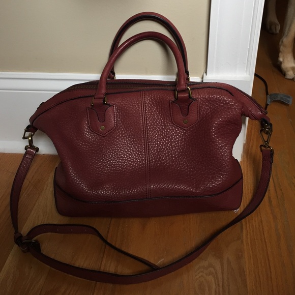 Madewell Berliner Satchel Burgundy
