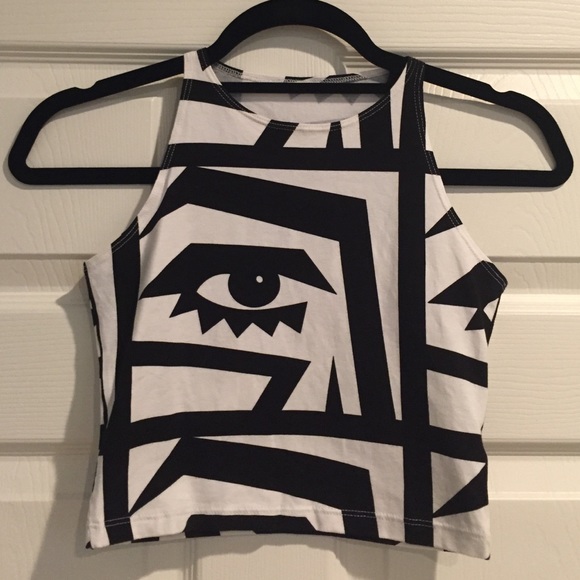 American Apparel graphic crop