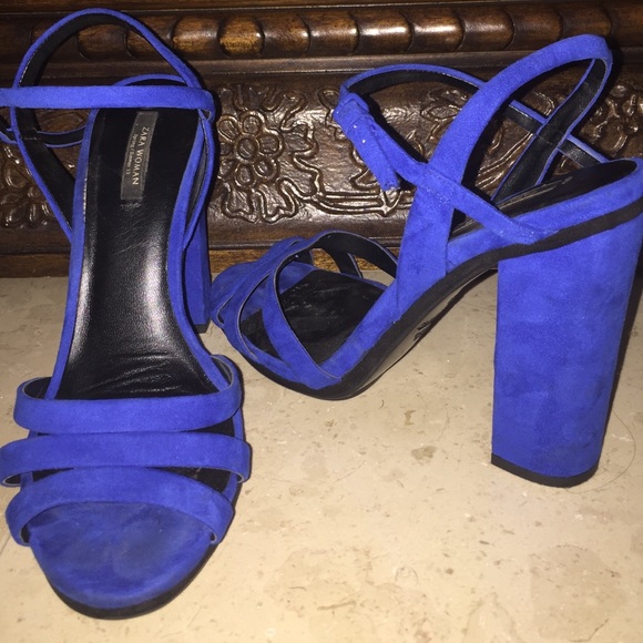 Zara Chunky Heel Sandals