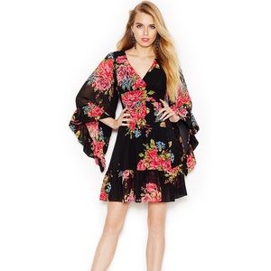 Betsey Johnson bell sleeve dress NAVY