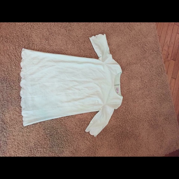 Tobi mint scalloped dress
