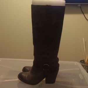Lucky brand block heel boots
