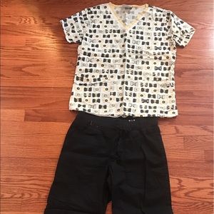 EUC Koi scrub pants set