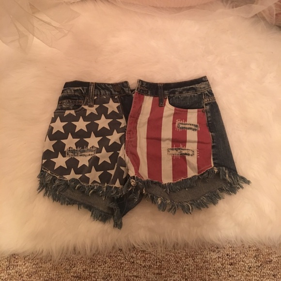 American flag shorts
