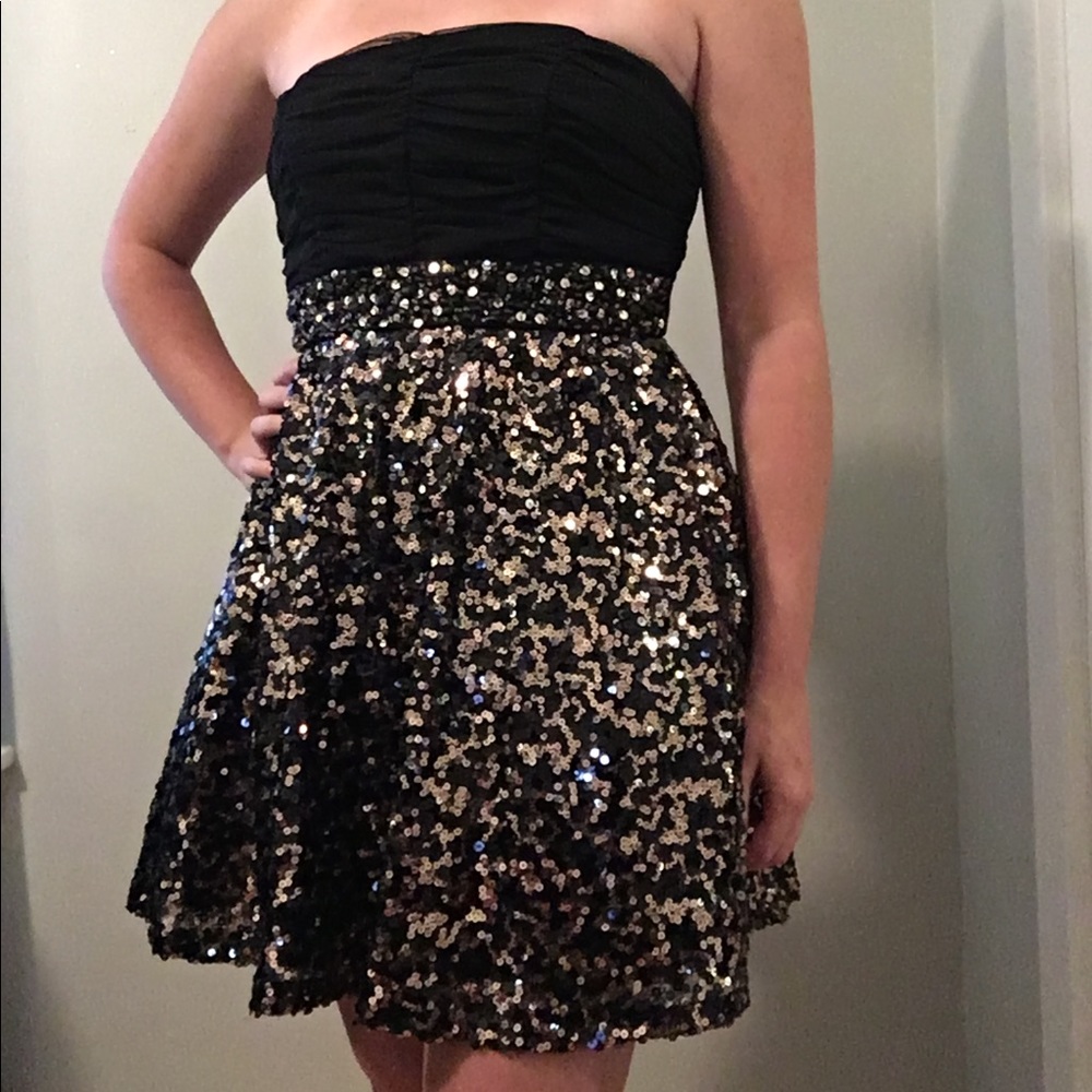 Sequined Homecoming Dress