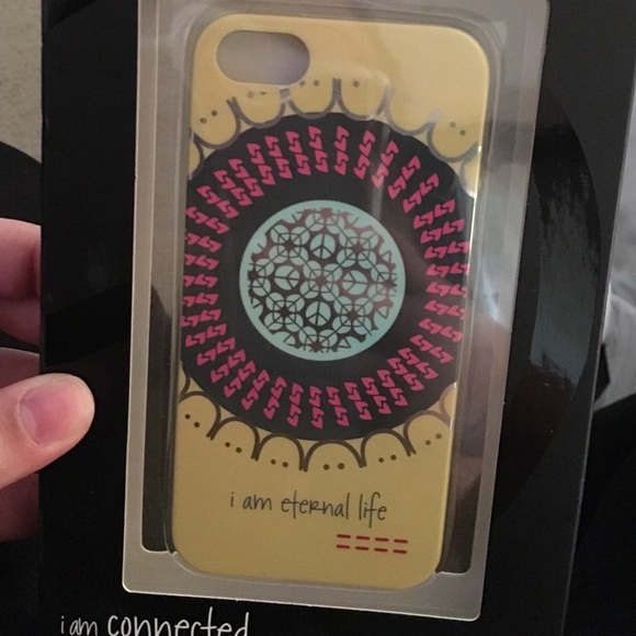 iPhone 5 Peace love world "I am eternal life" case - Picture 2 of 3