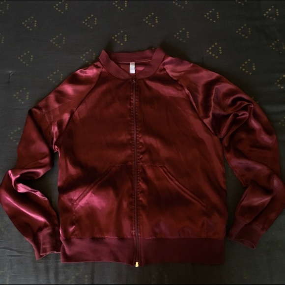 American Apparel Satin Bomber Jacket