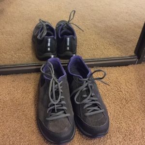 Purple and Grey Running Shoes