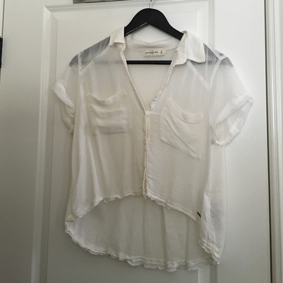Abercrombie & Fitch Chiffon Button Down