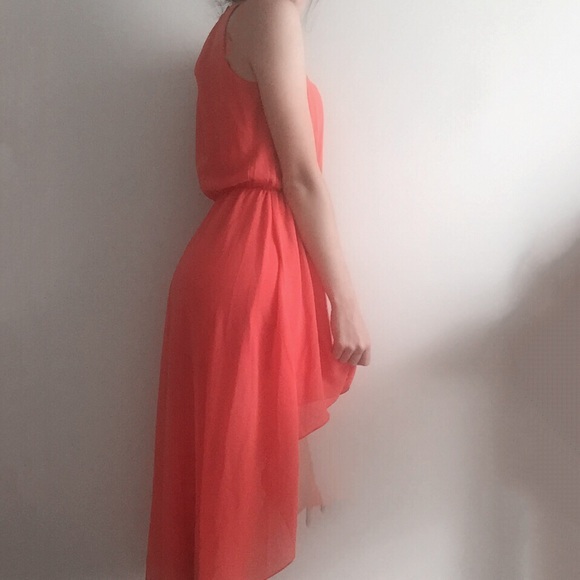 L'atiste Dresses - L'ATISTE Coral High-Low Dress L'atiste Dresses - L'ATISTE Coral High-Low Dress