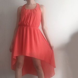 L'atiste Dresses - L'ATISTE Coral High-Low Dress L'atiste Dresses - L'ATISTE Coral High-Low Dress