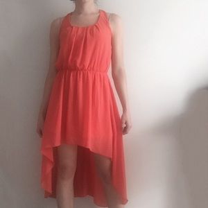 L'atiste Dresses - L'ATISTE Coral High-Low Dress L'atiste Dresses - L'ATISTE Coral High-Low Dress