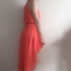 L'atiste Dresses - L'ATISTE Coral High-Low Dress L'atiste Dresses - L'ATISTE Coral High-Low Dress