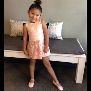 Gorgeous All sequined Little Attitudes pink dress