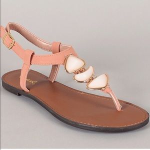 Blush stone SANDAALS!