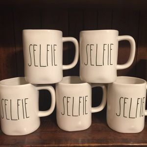 Rae Dunn selfie mug Rare!! 3x