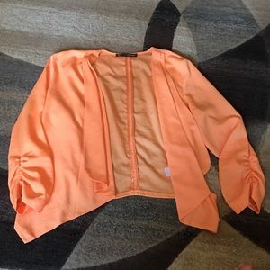 Neon orange blazer from Maurice's
