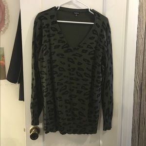 Leopard V-Neck Sweater