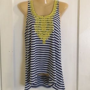 Striped racerback tank