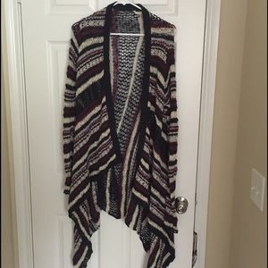 Lucky Brand Long Striped Cardigan