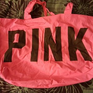 Hot pink Victoria's secret tote