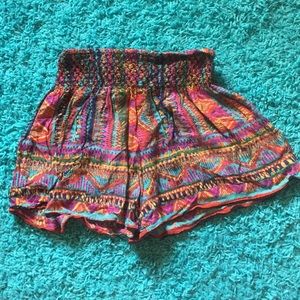 Tribal print flowy shorts