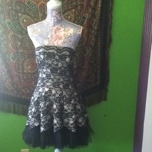 Silver lace prom/fairy dress
