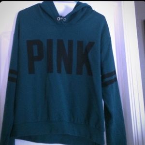Teal Victoria's Secret pink sweater