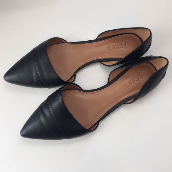 Jcrew Black Pointed-Toe Shoe