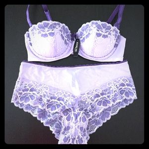 Purple Matching Bra & Panty Set